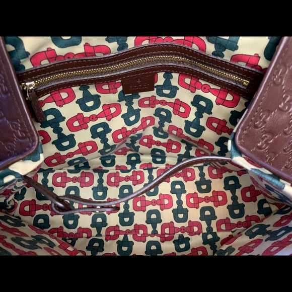 GUCCI GUCCISSIMA HORSEBIT PELHAM LEATHER HOBO BAG - Picture 4 of 6